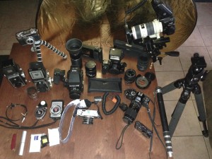 A spread of my equipment